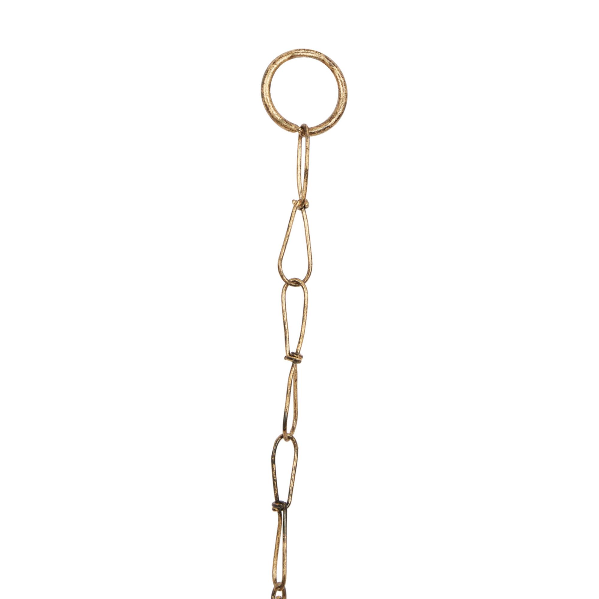 35" Gold Sun & Stars Metal Eclectic Windchime